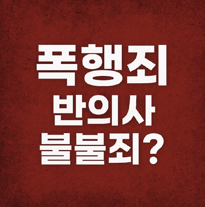 폭행죄 반의사불벌죄