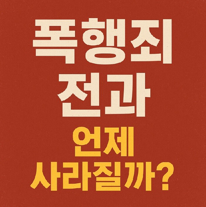폭행죄 전과
