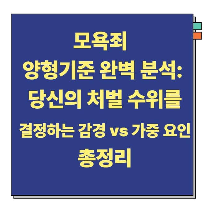 모욕죄 양형기준