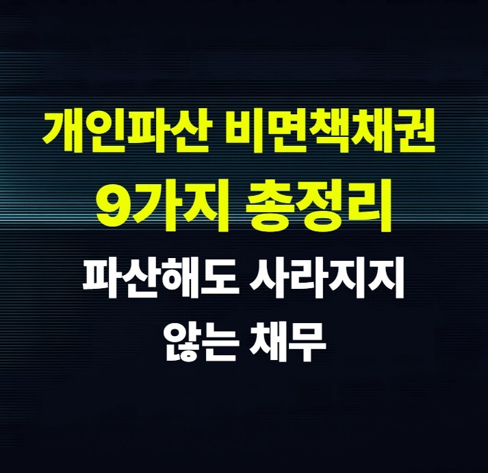 개인파산 비면책채권