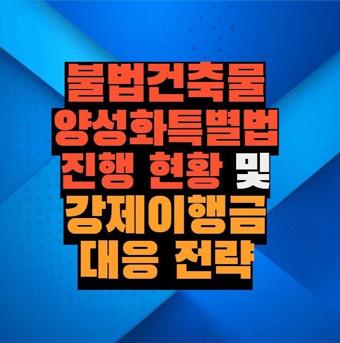 불법건축물 양성화 특별법