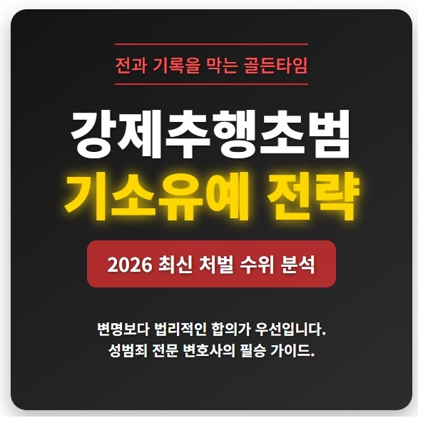 강제추행 초범