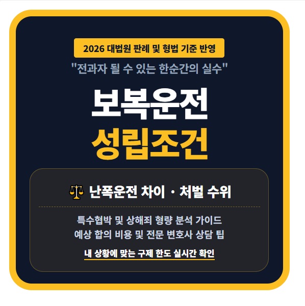 보복운전 성립 조건