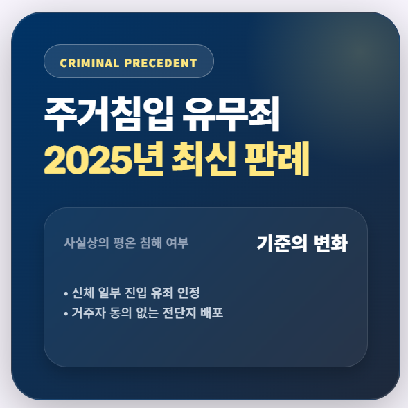 주거침입 유무죄