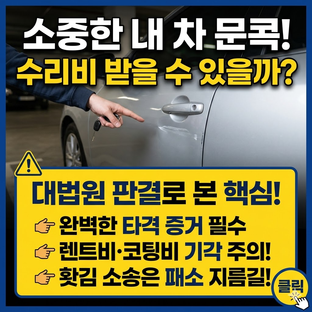 문콕 수리비 청구 