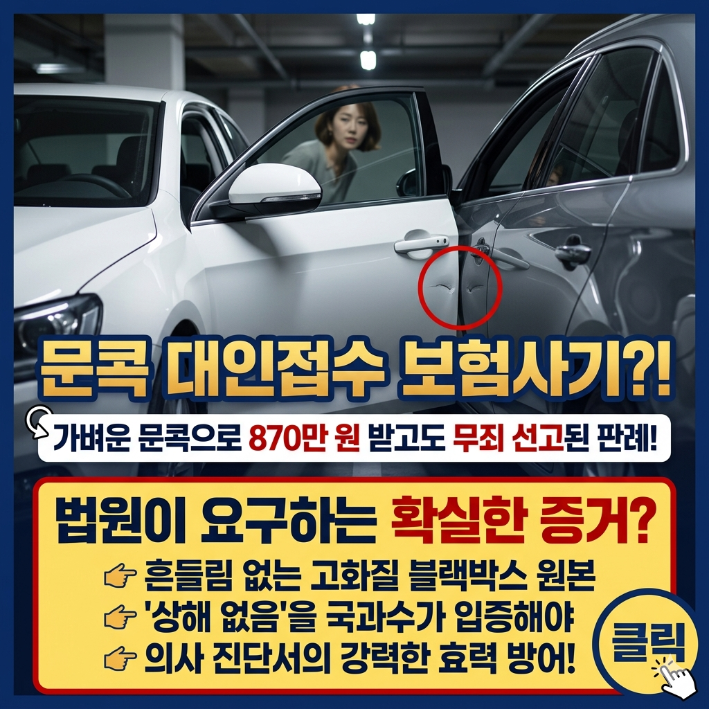 문콕 대인접수 보험사기