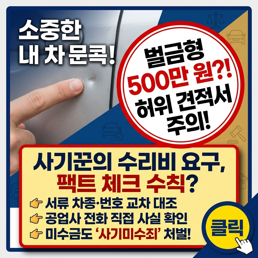문콕 수리비 사기 미수