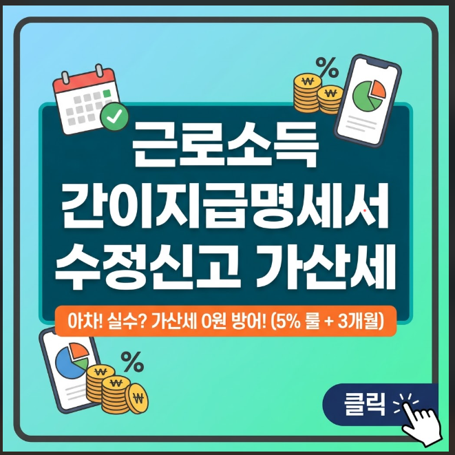 2026 근로소득 간이지급명세서 수정신고 가산세