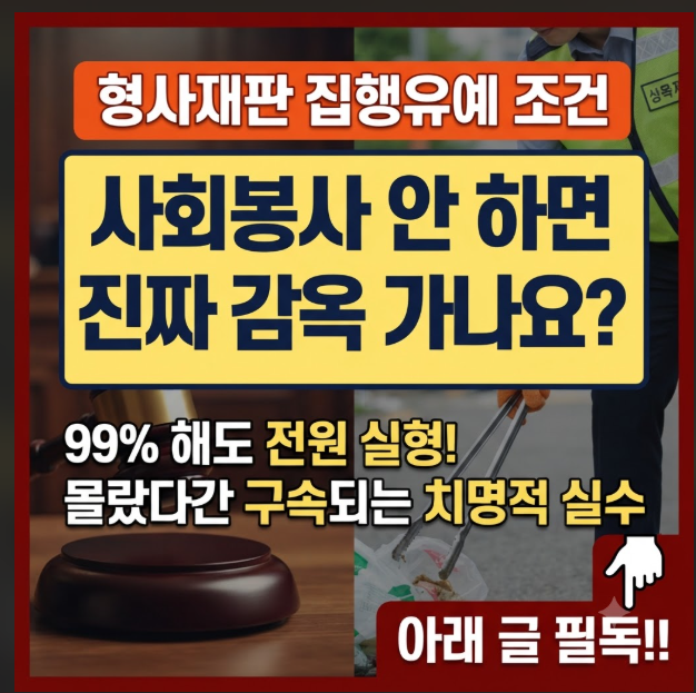 형사재판 집행유예 조건