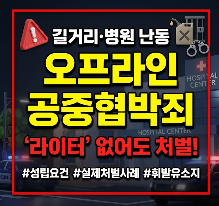 공중협박죄 성립요건