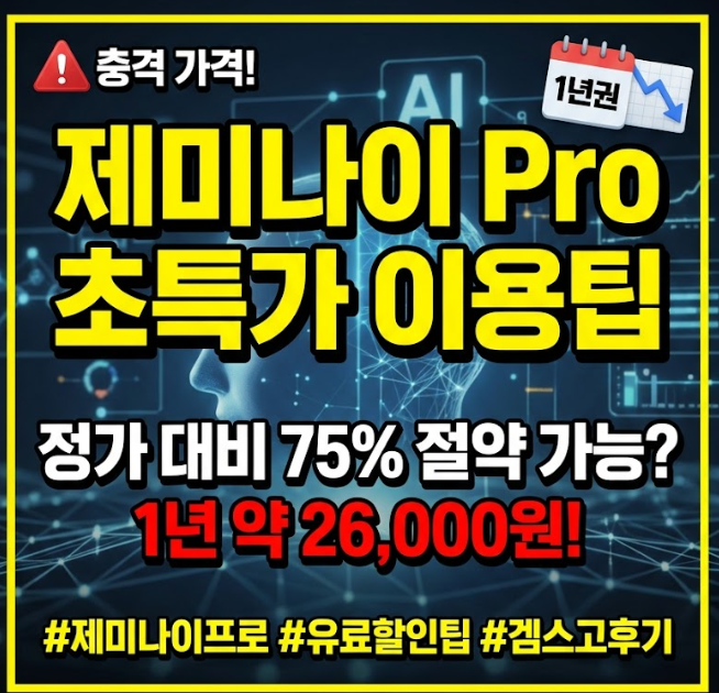 제미나이 유료 pro할인