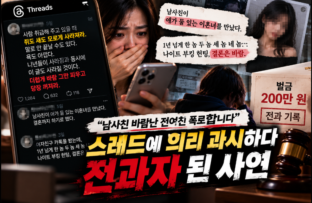 스레드에 의리 과시하다 전과자 된 사연