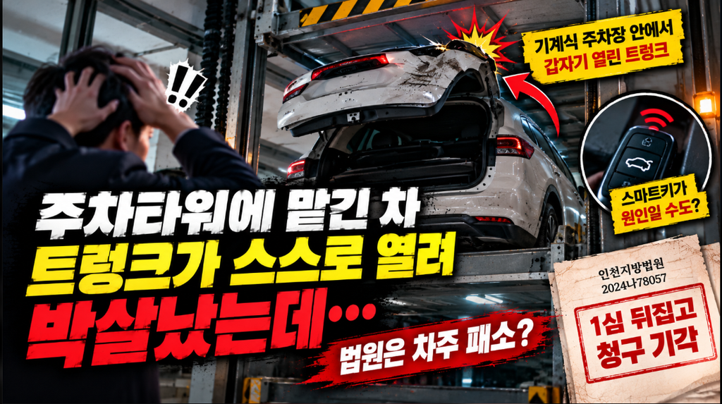 기계식 주차장 사제 전동트렁크 열림 사고 손해배상 책임 판결