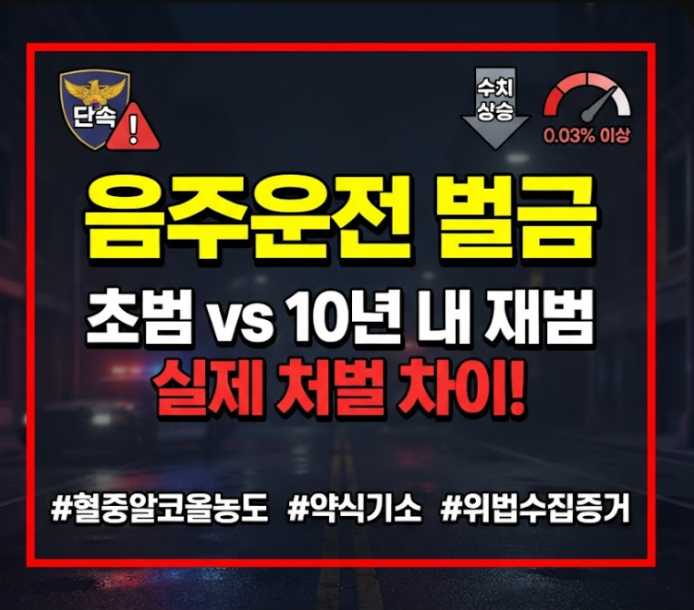 음주운전 벌금